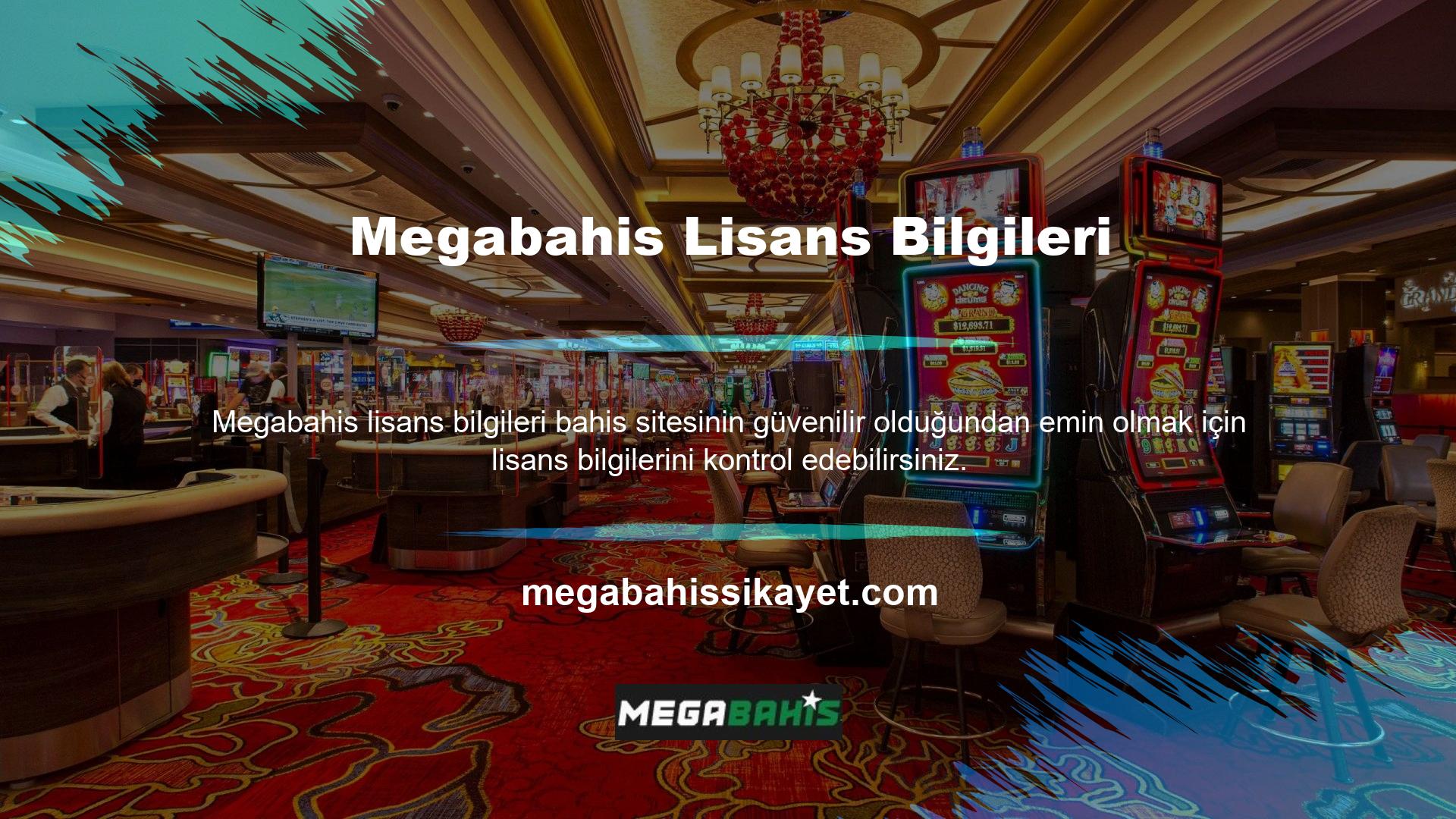 Megabahis lisanslı ve tamamen yasal bir casino sitesidir